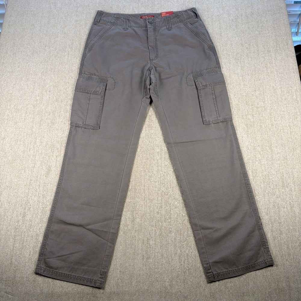 NWT Eastern Mountain Sports‎ Pants Men 34x32 Pewter Dock Worker Cargo Hiking